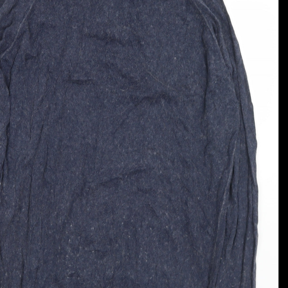 Barbour Mens Blue Collared  Cotton Pullover Jumper Size XL