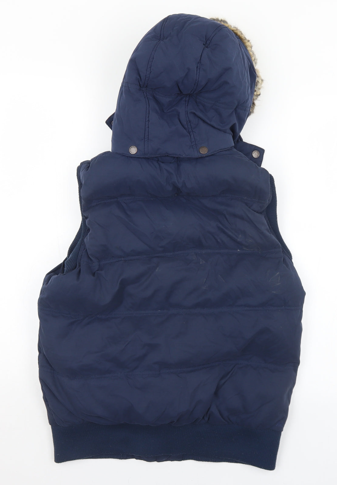 Fat Face Womens Blue   Gilet Coat Size 12  Zip