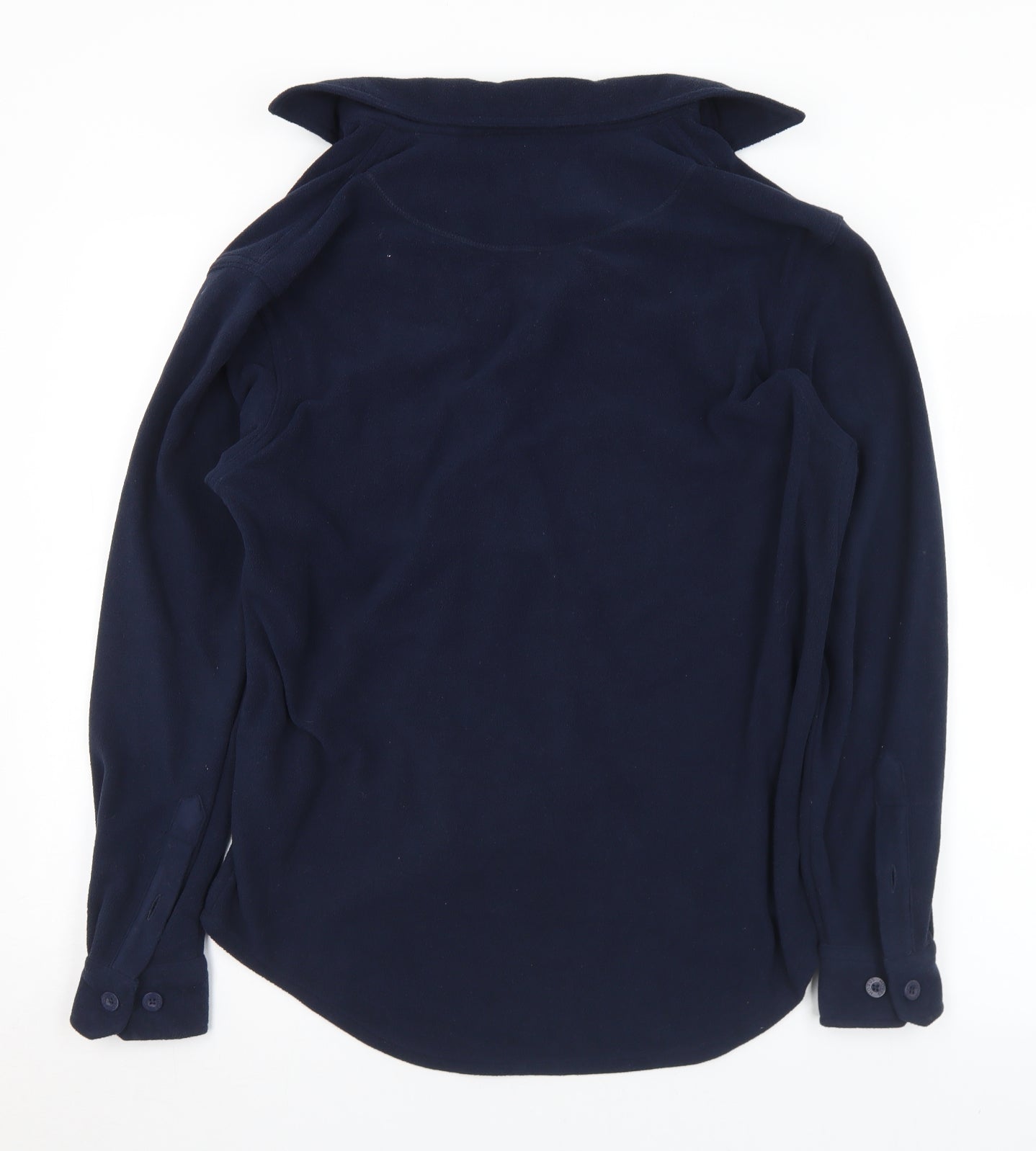 Hoggs of Fife Mens Blue  Polyester  Button-Up Size M Collared Button