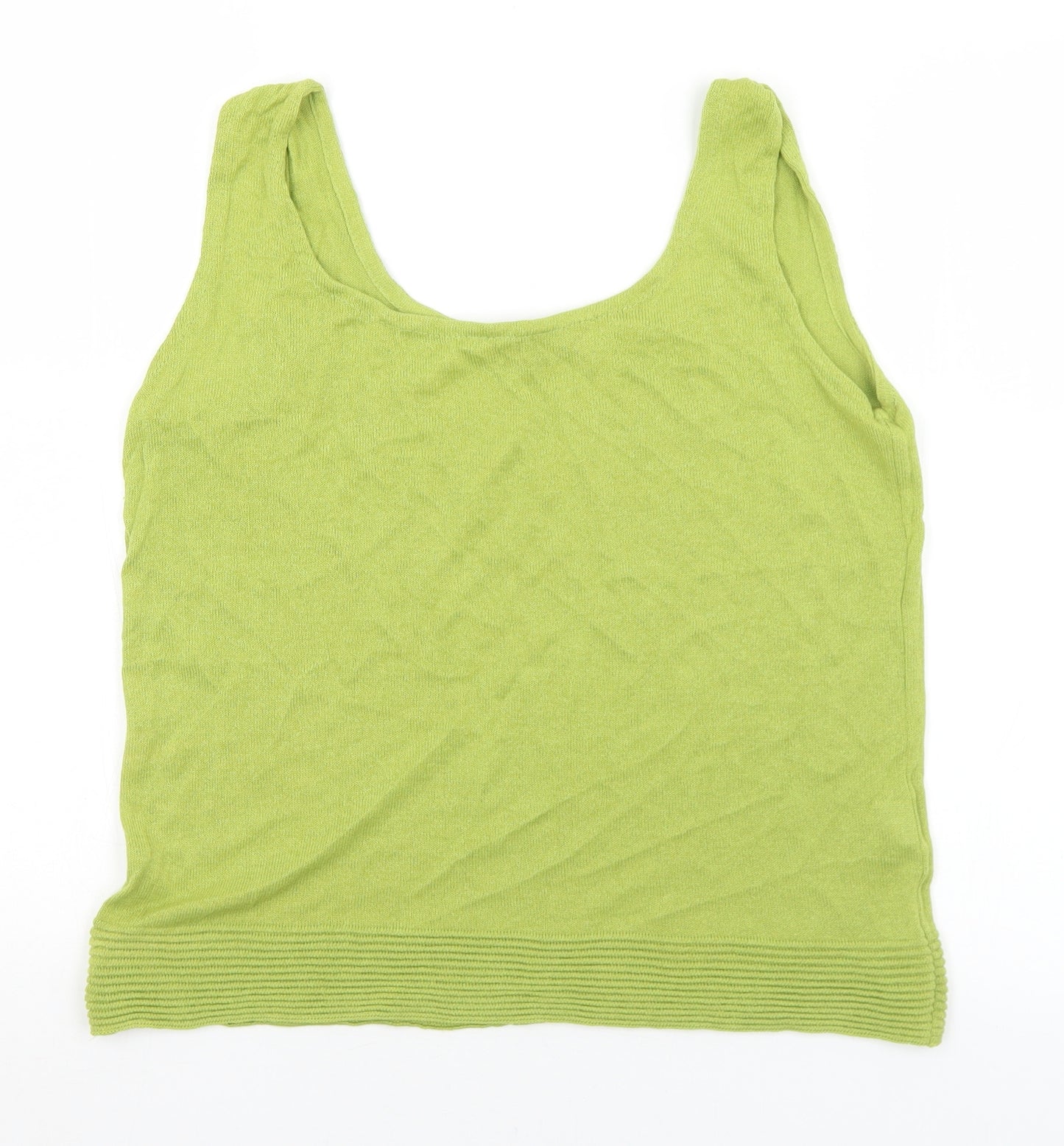 Marie Mero Womens Green Roll Neck  Polyamide Vest Jumper Size 16