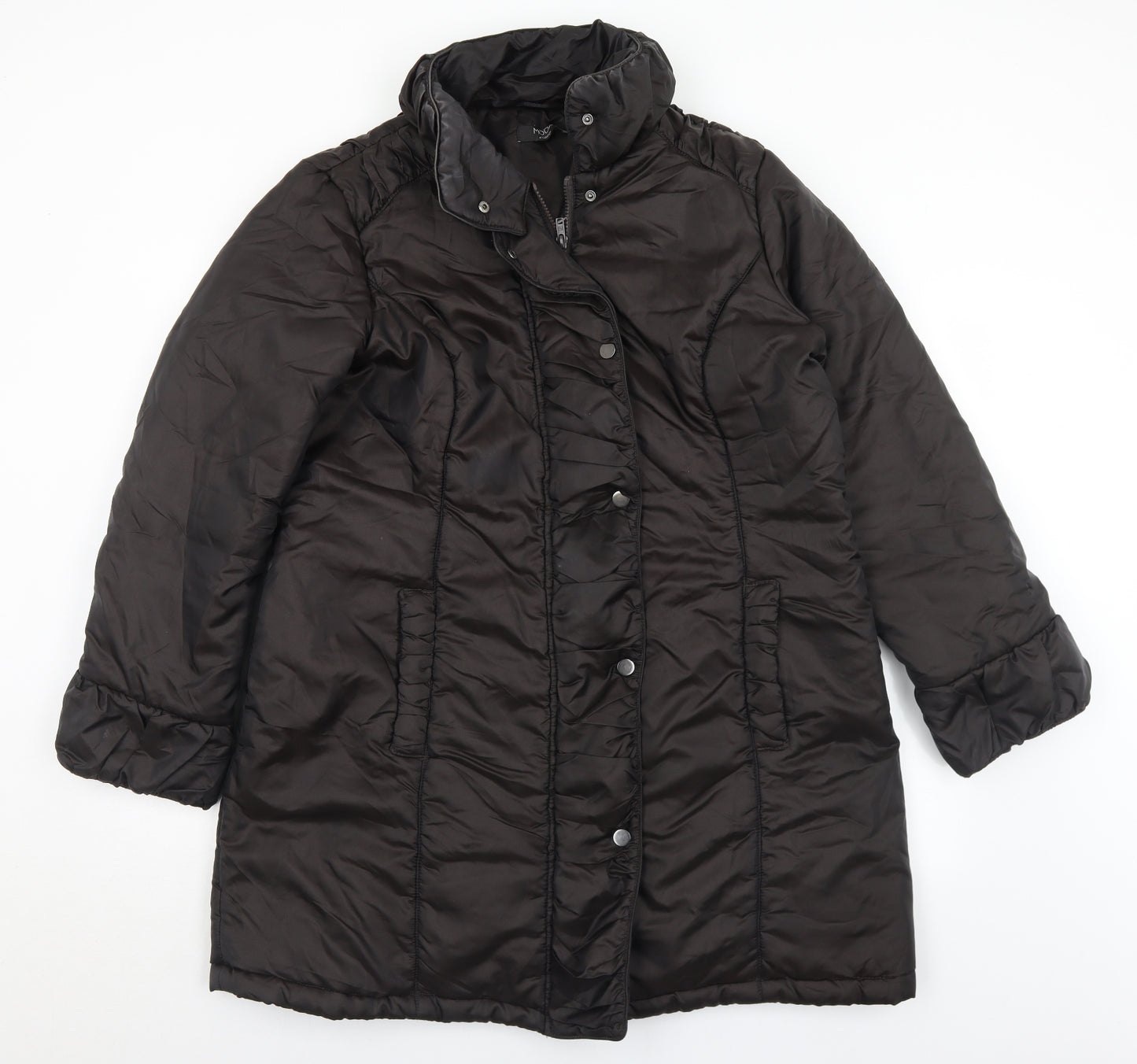 George Womens Brown   Quilted Coat Size 18  Zip