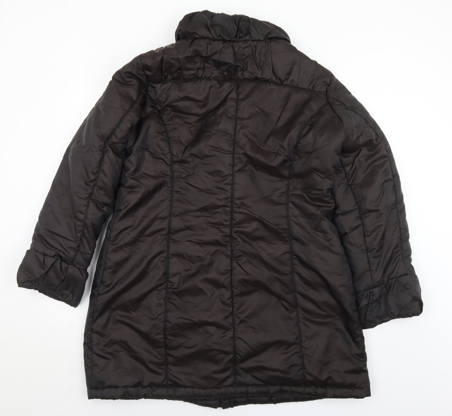 George Womens Brown   Quilted Coat Size 18  Zip