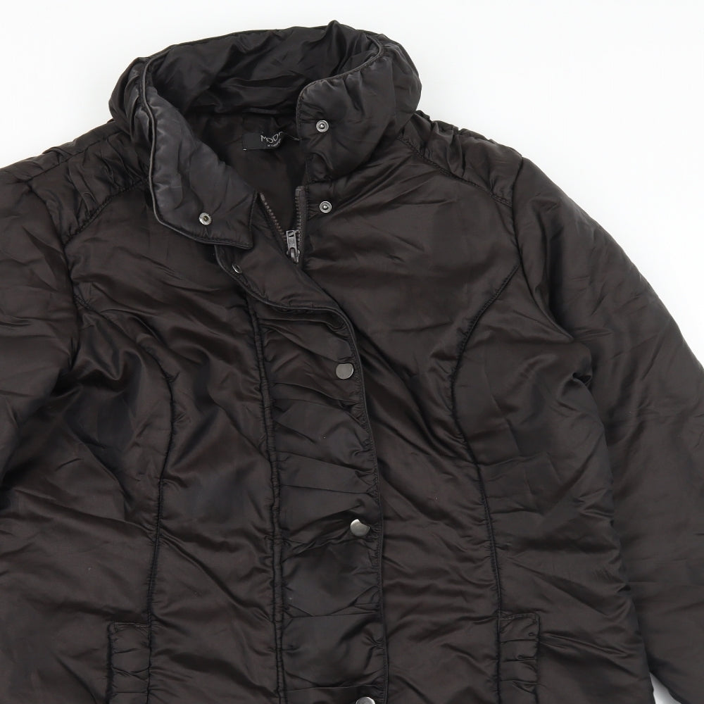 George Womens Brown   Quilted Coat Size 18  Zip