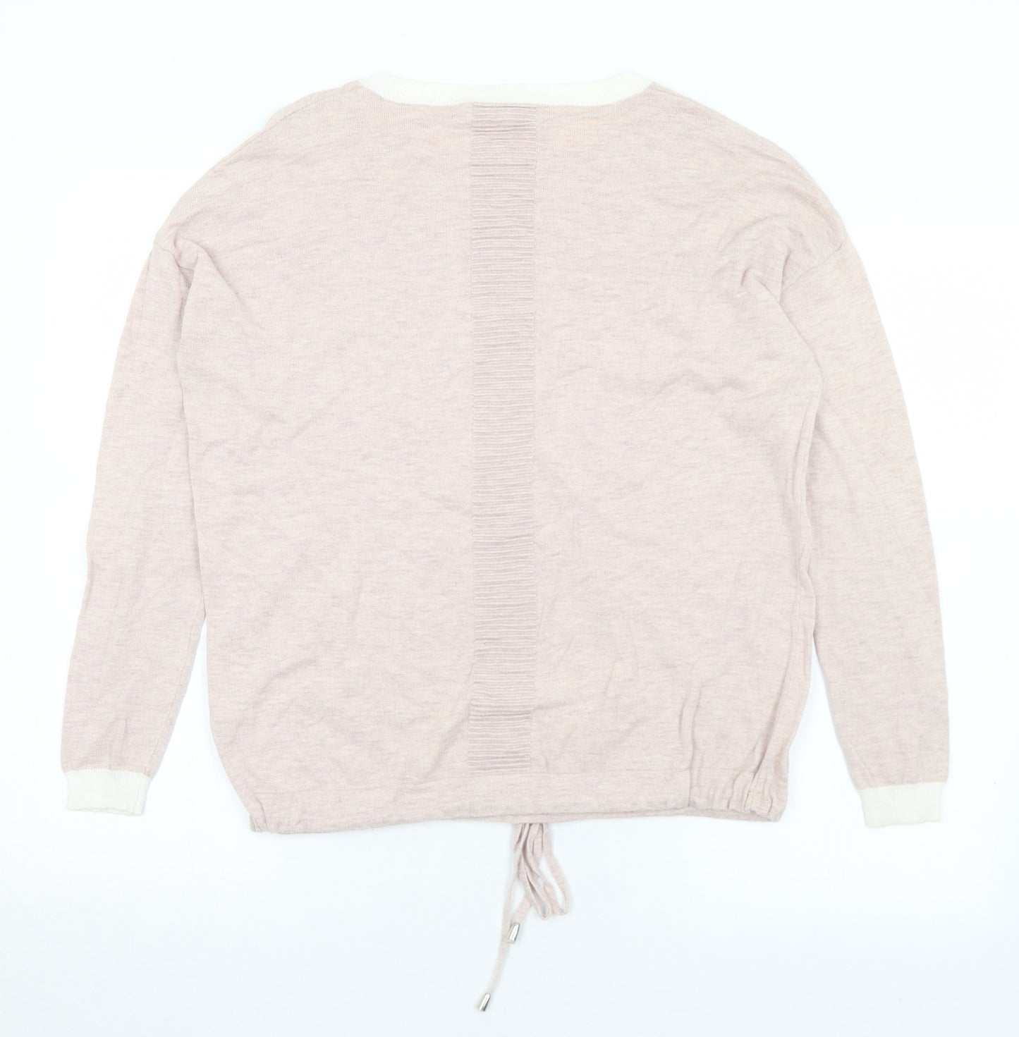 NEXT Womens Pink Round Neck  Cotton Pullover Jumper Size 10