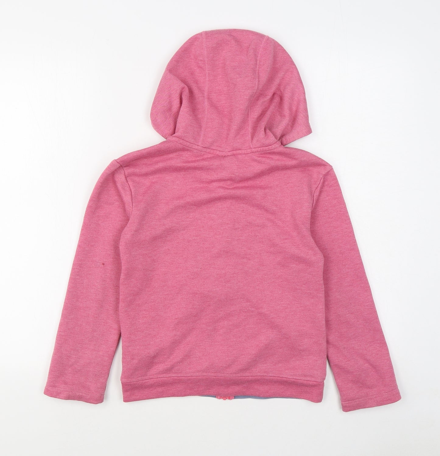 Nike Girls Pink  Polyester Full Zip Hoodie Size 9-10 Years  Zip
