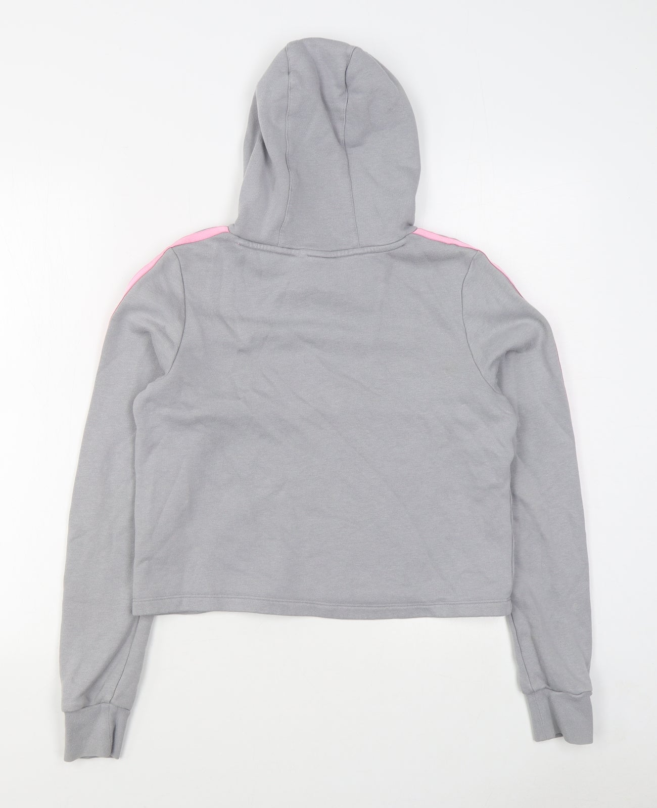 adidas Girls Grey  Cotton Pullover Hoodie Size 13-14 Years  Pullover