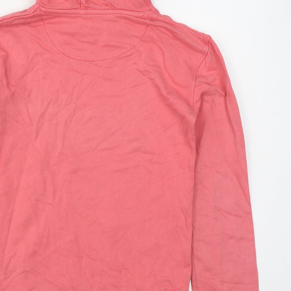 John Lewis Girls Pink  100% Cotton Pullover Hoodie Size 11 Years  Pullover