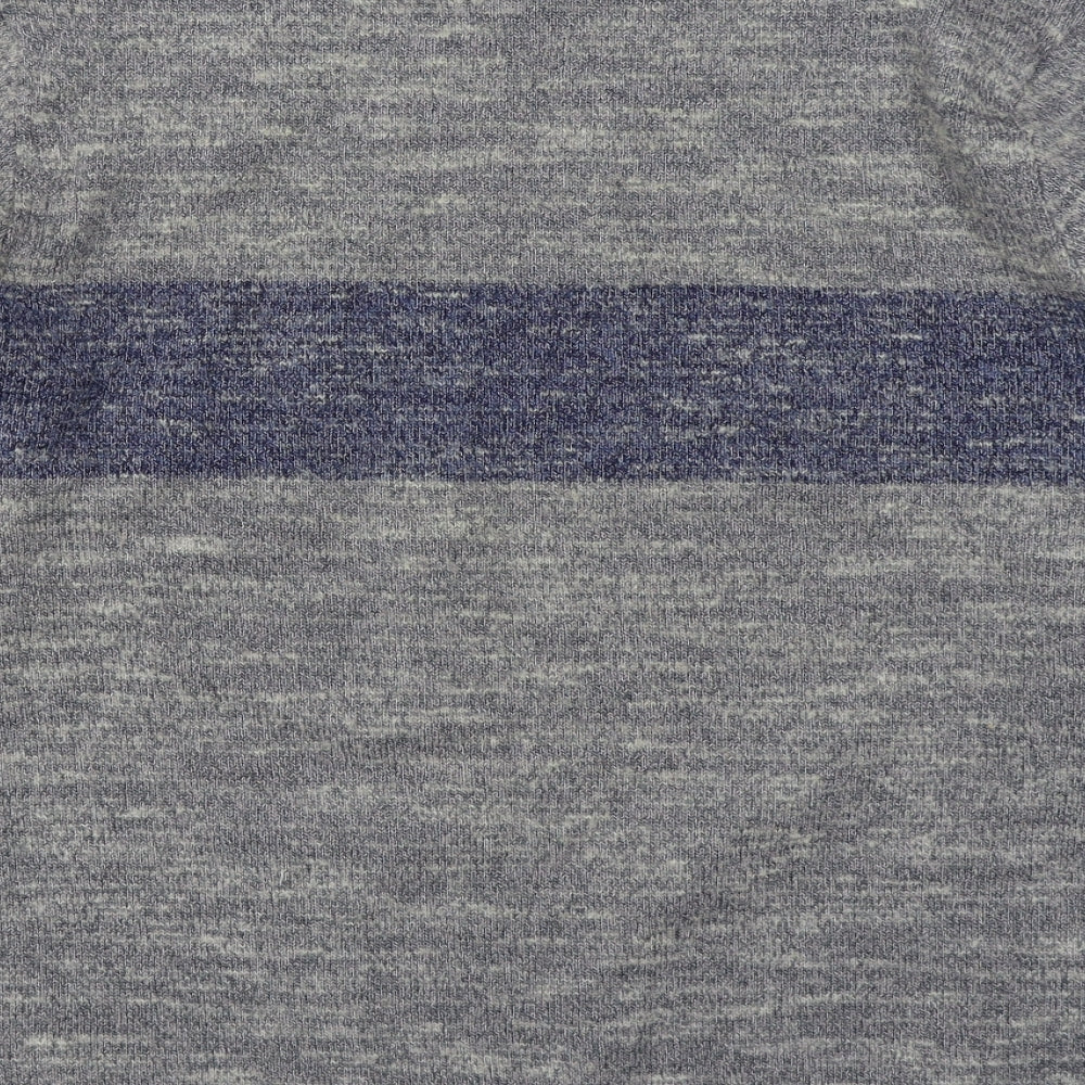 Polo by Ralph Lauren Mens Grey Round Neck  Acrylic Pullover Jumper Size L