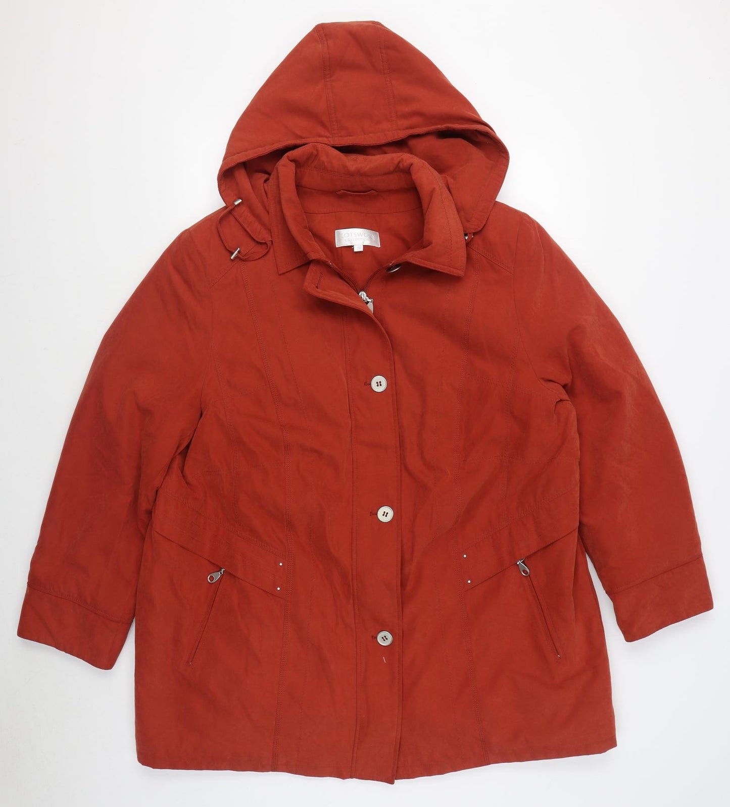 Cotswold Collection Womens Orange   Jacket  Size 20  Zip