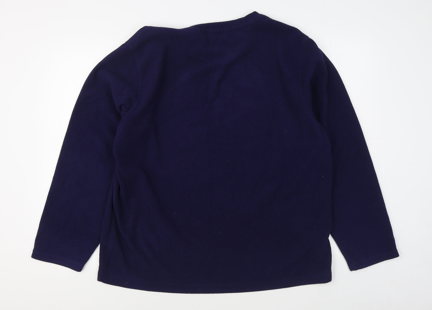 Marks and Spencer Mens Blue  Polyester Pullover Sweatshirt Size L