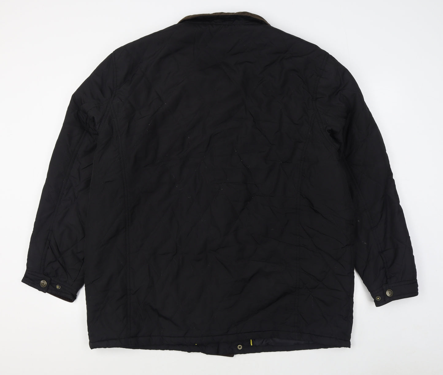 Premier man    Mens Black   Quilted Coat Size XL  Zip