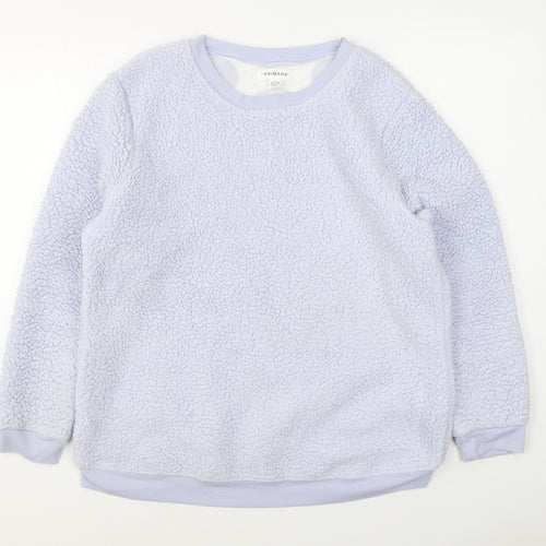 Primark Womens Purple Solid Polyester Top Pyjama Top Size L