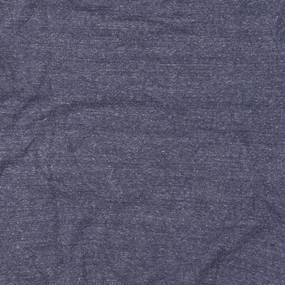 BRAX Mens Blue V-Neck  Cotton Pullover Jumper Size L