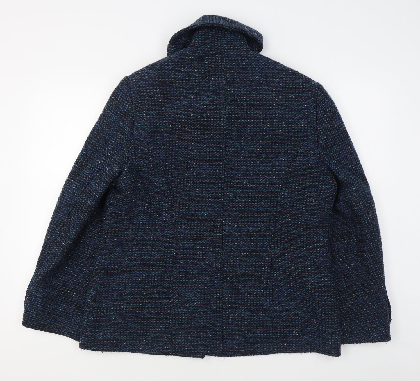 BHS Womens Blue   Overcoat Coat Size 16  Button