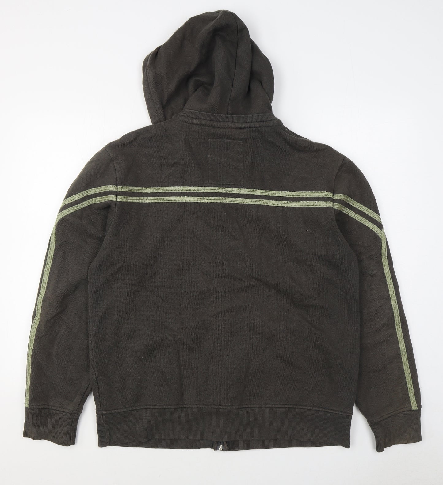 NEXT Mens Brown  Cotton Full Zip Hoodie Size L