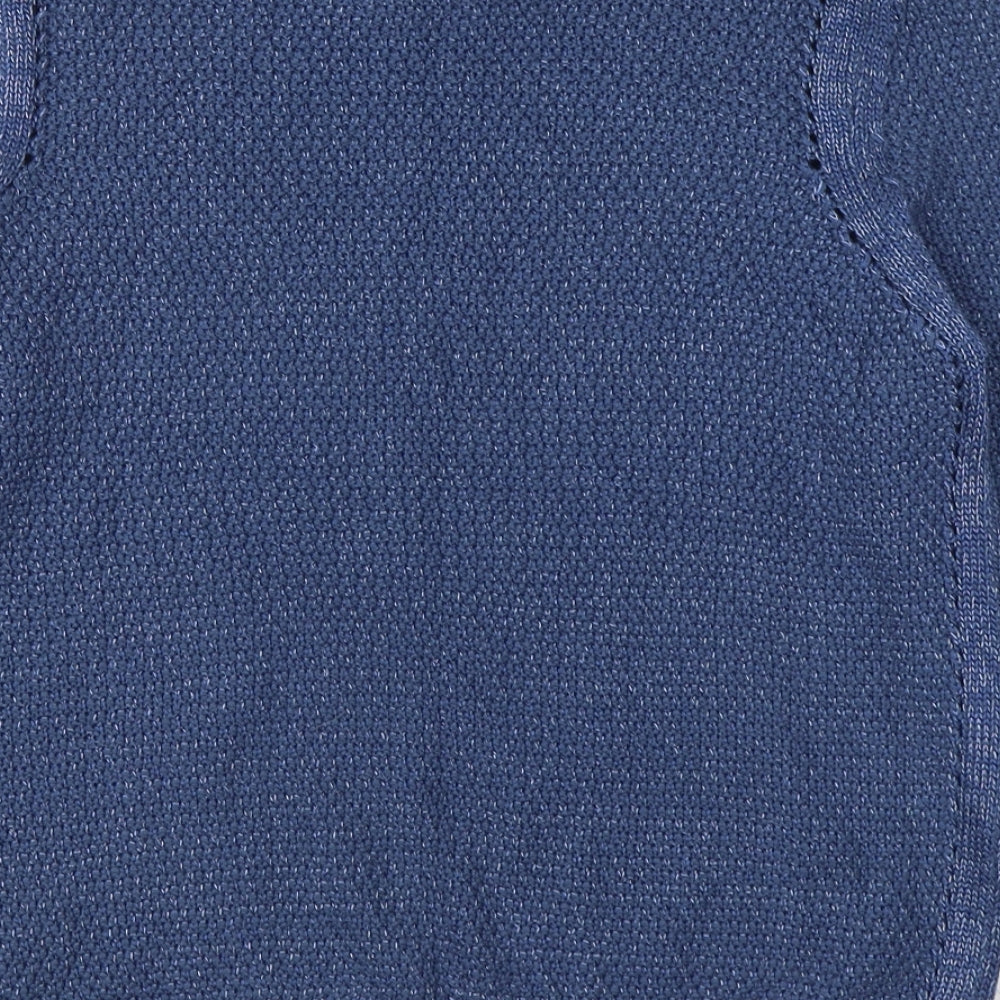 Marks and Spencer Womens Blue Round Neck  Acrylic Pullover Jumper Size 12