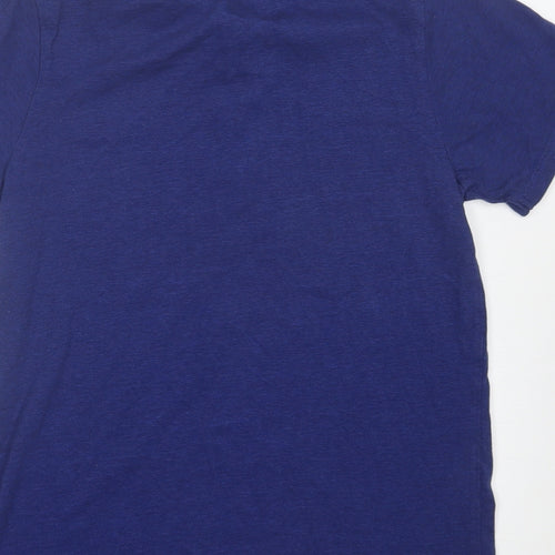 George Boys Blue  Cotton Basic Polo Size 12-13 Years Collared Button