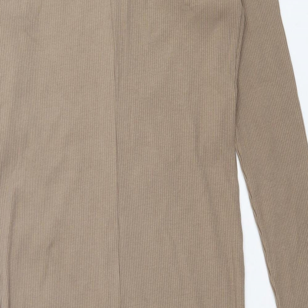 Primark Womens Brown  Cotton A-Line  Size 20  V-Neck Button