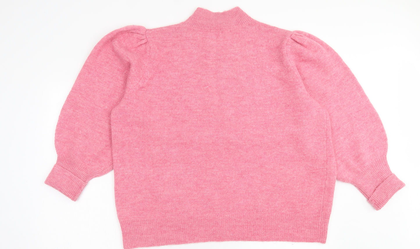 George Womens Pink High Neck  Polyester Pullover Jumper Size XL