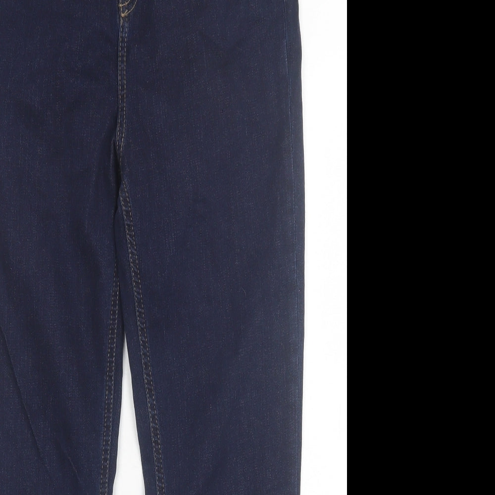 River Island Womens Blue  Coir Skinny Jeans Size 14 L26 in Regular Button