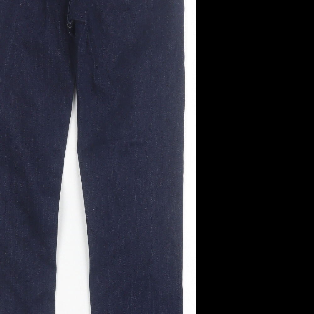 River Island Womens Blue  Coir Skinny Jeans Size 14 L26 in Regular Button