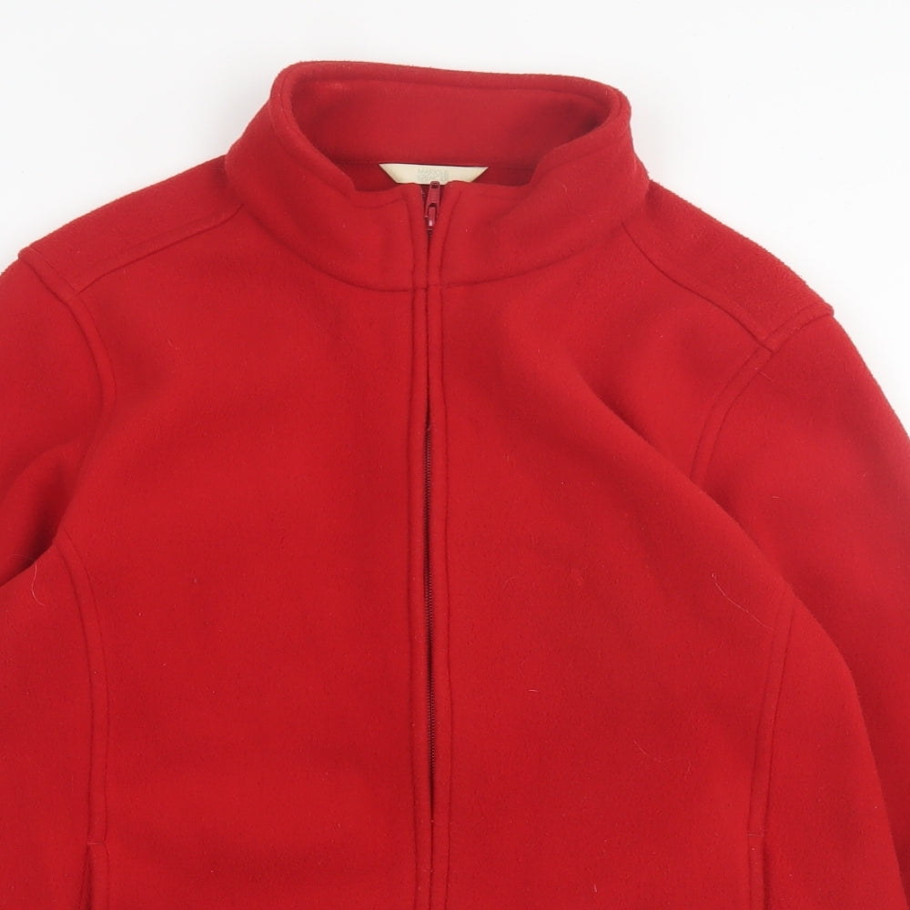 Marks and Spencer Womens Red   Jacket  Size 16  Zip