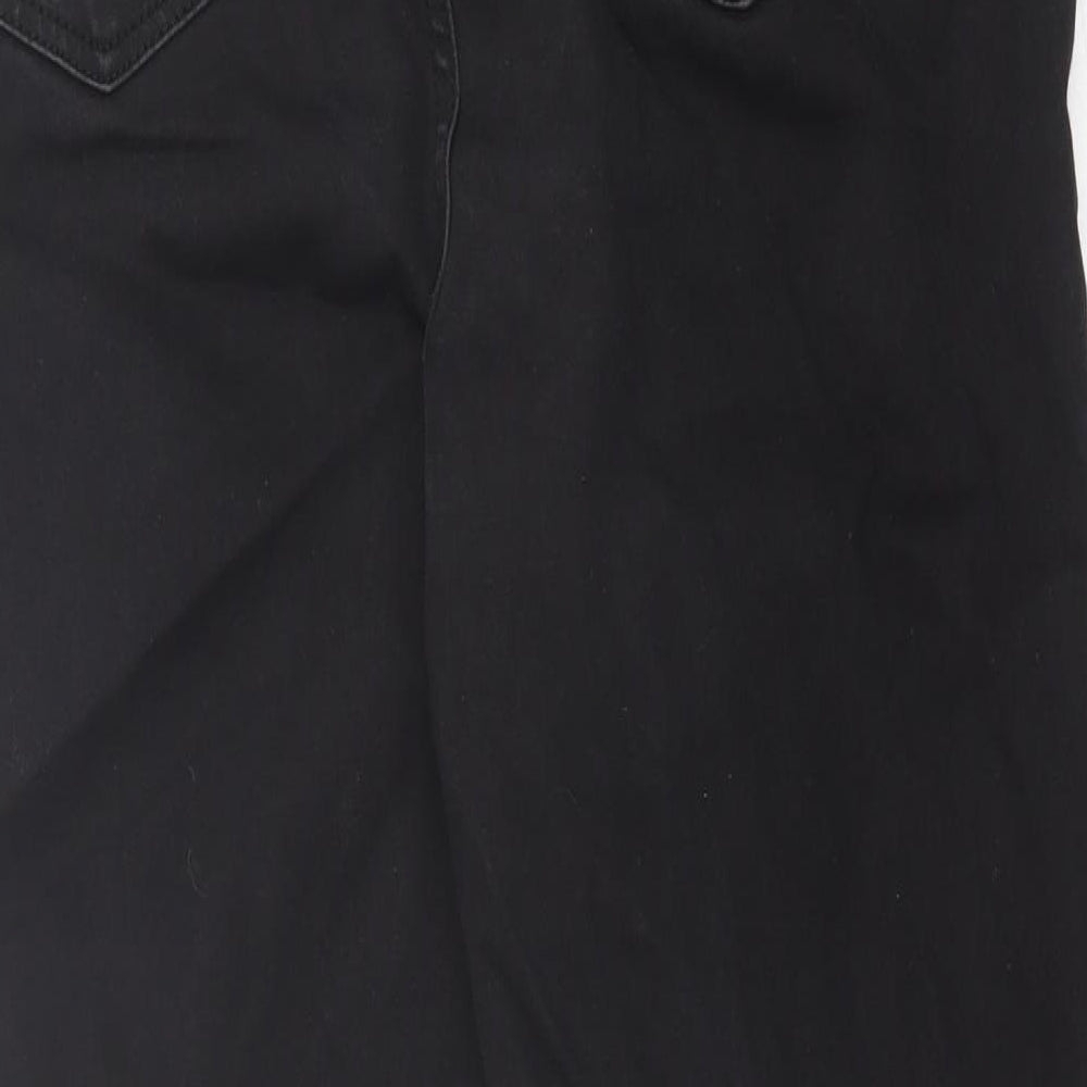 ASOS Womens Black  Cotton Skinny Jeans Size 18 L27 in Regular Button