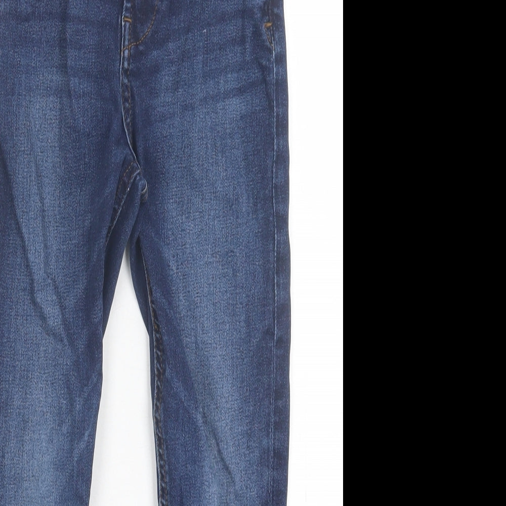 geoge Boys Blue  Cotton Straight Jeans Size 7-8 Years  Regular Button