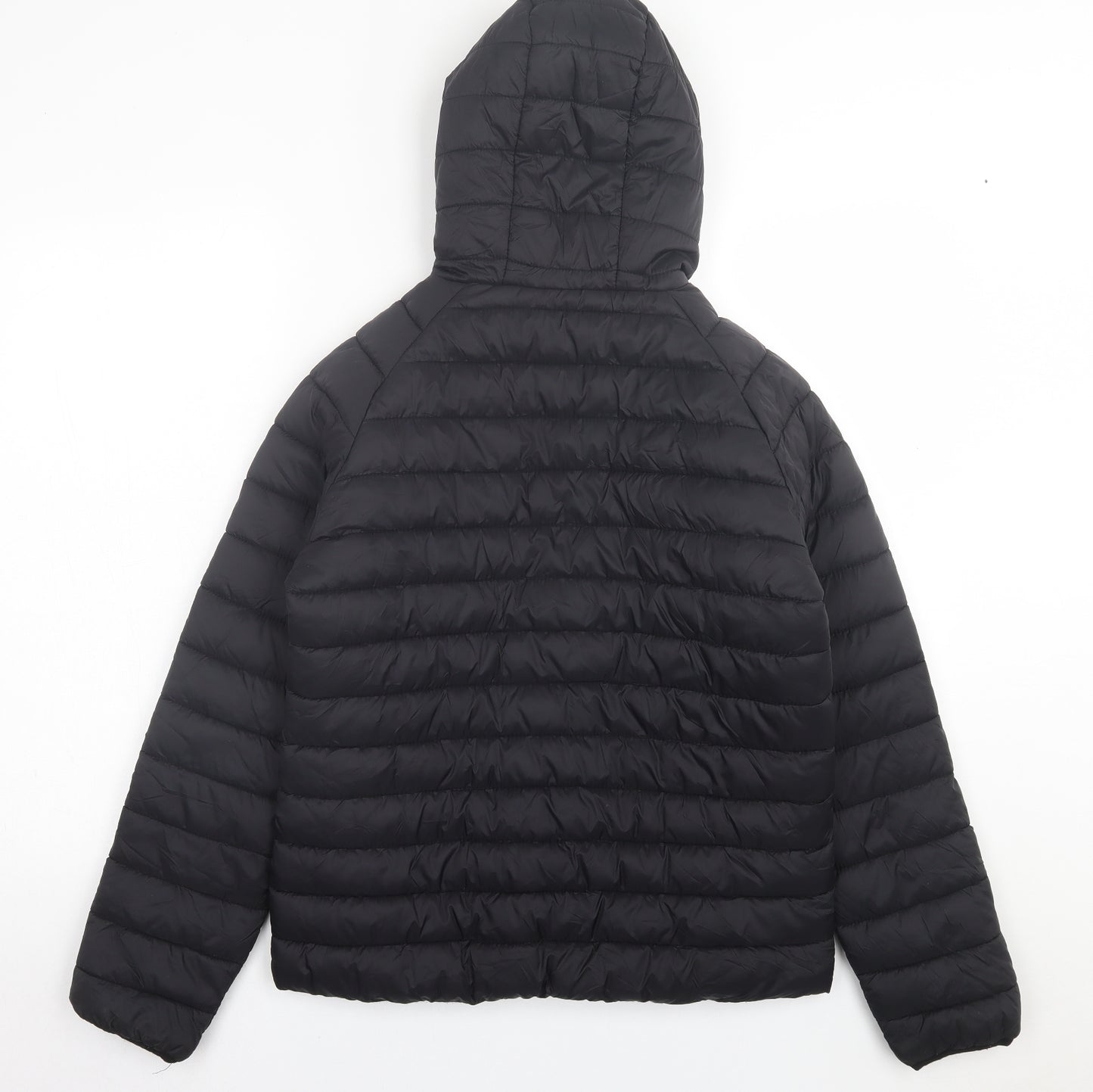 Primark Boys Grey Striped  Puffer Jacket Jacket Size 13-14 Years  Zip