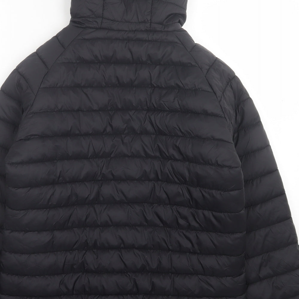 Primark Boys Grey Striped  Puffer Jacket Jacket Size 13-14 Years  Zip
