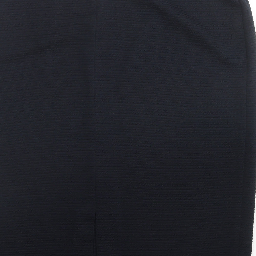 Marks and Spencer Womens Blue  Polyester A-Line Skirt Size 20