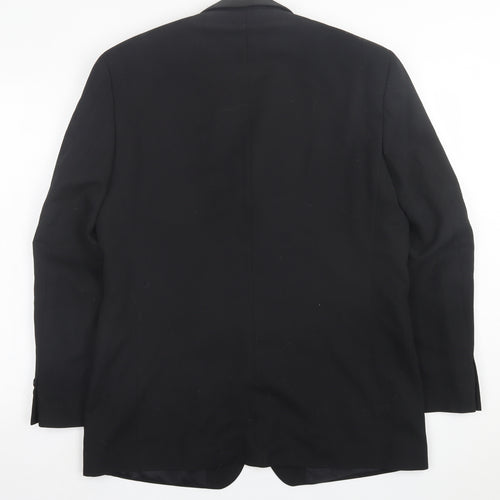 Johnathan Adams Mens Black  Polyester Jacket Suit Jacket Size 40