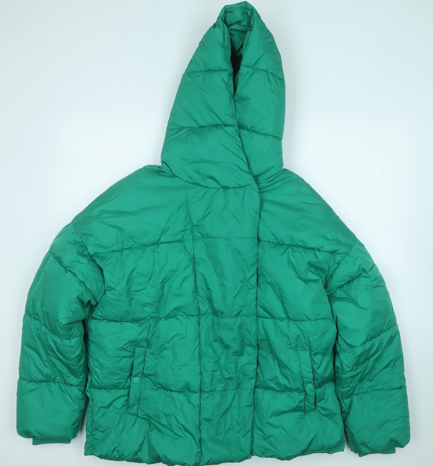 Primark Womens Green   Puffer Jacket Coat Size 14