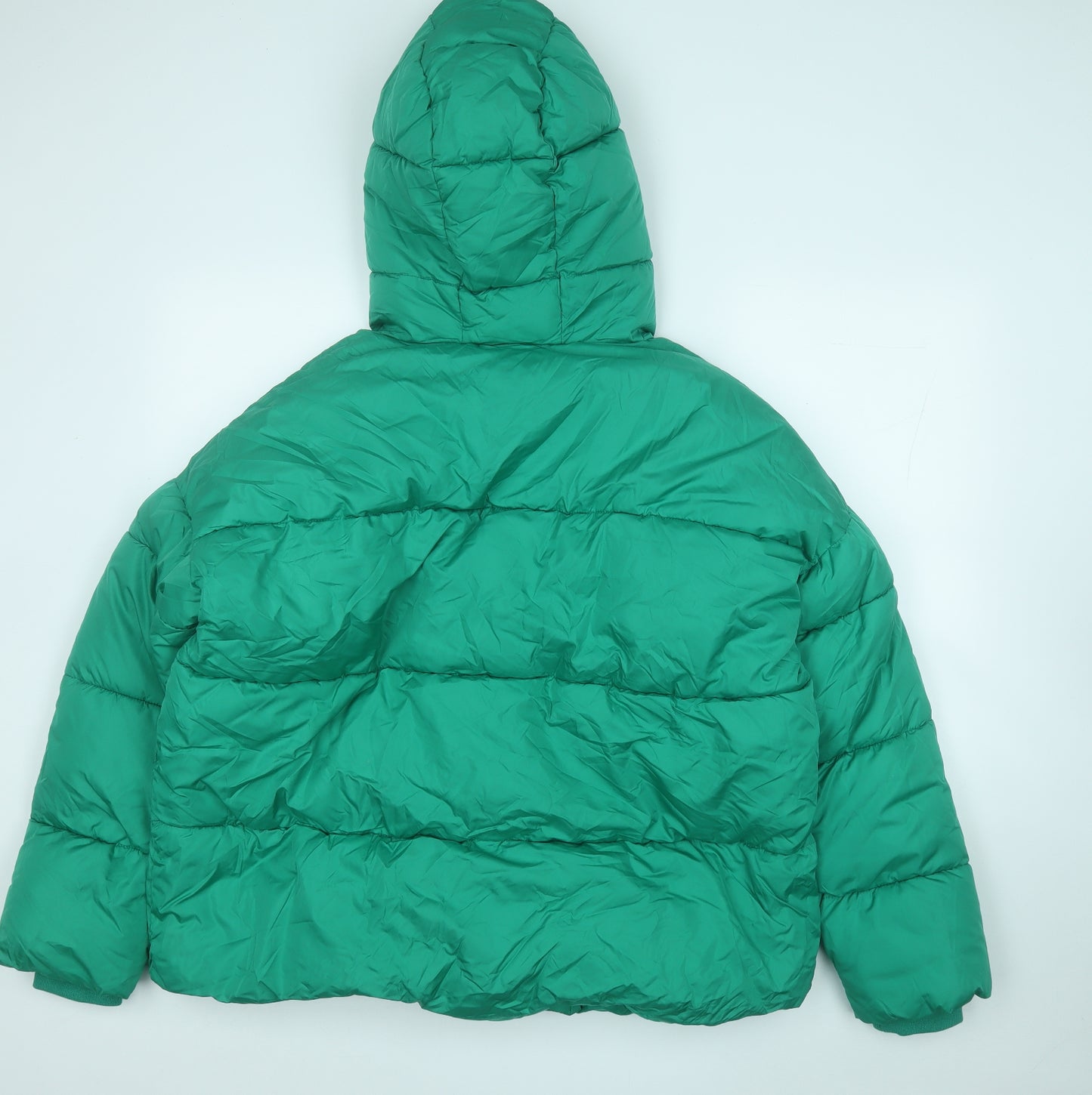 Primark Womens Green   Puffer Jacket Coat Size 14