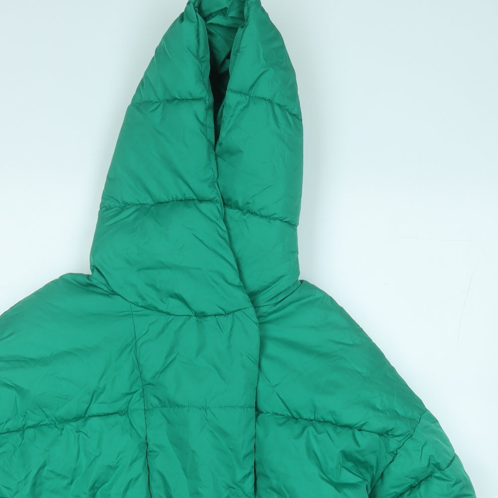 Primark Womens Green   Puffer Jacket Coat Size 14