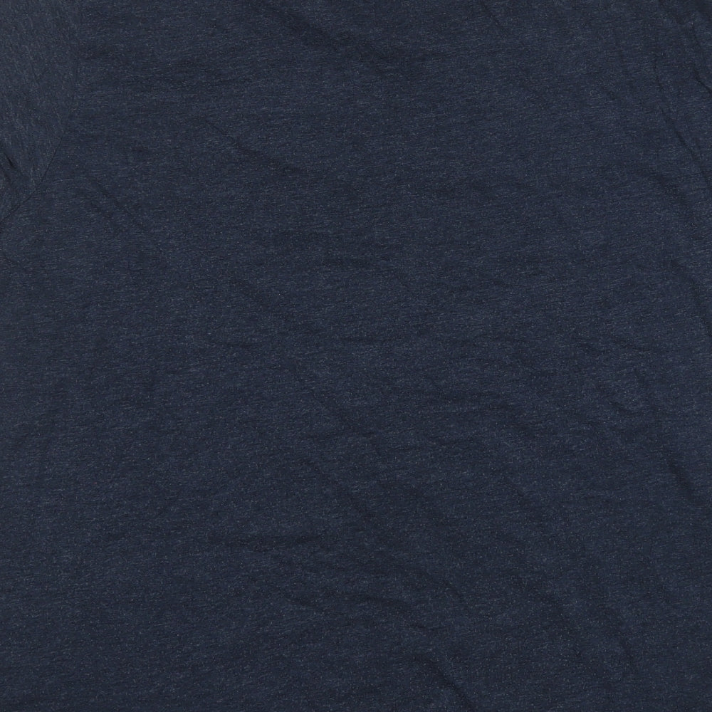 Lee Cooper Mens Blue  Cotton  T-Shirt Size XL Round Neck