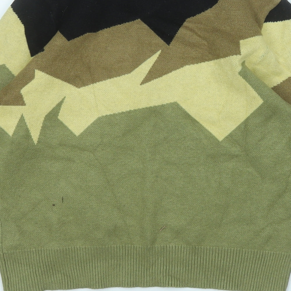 Minuteto Womens Multicoloured Round Neck  Viscose Pullover Jumper Size S