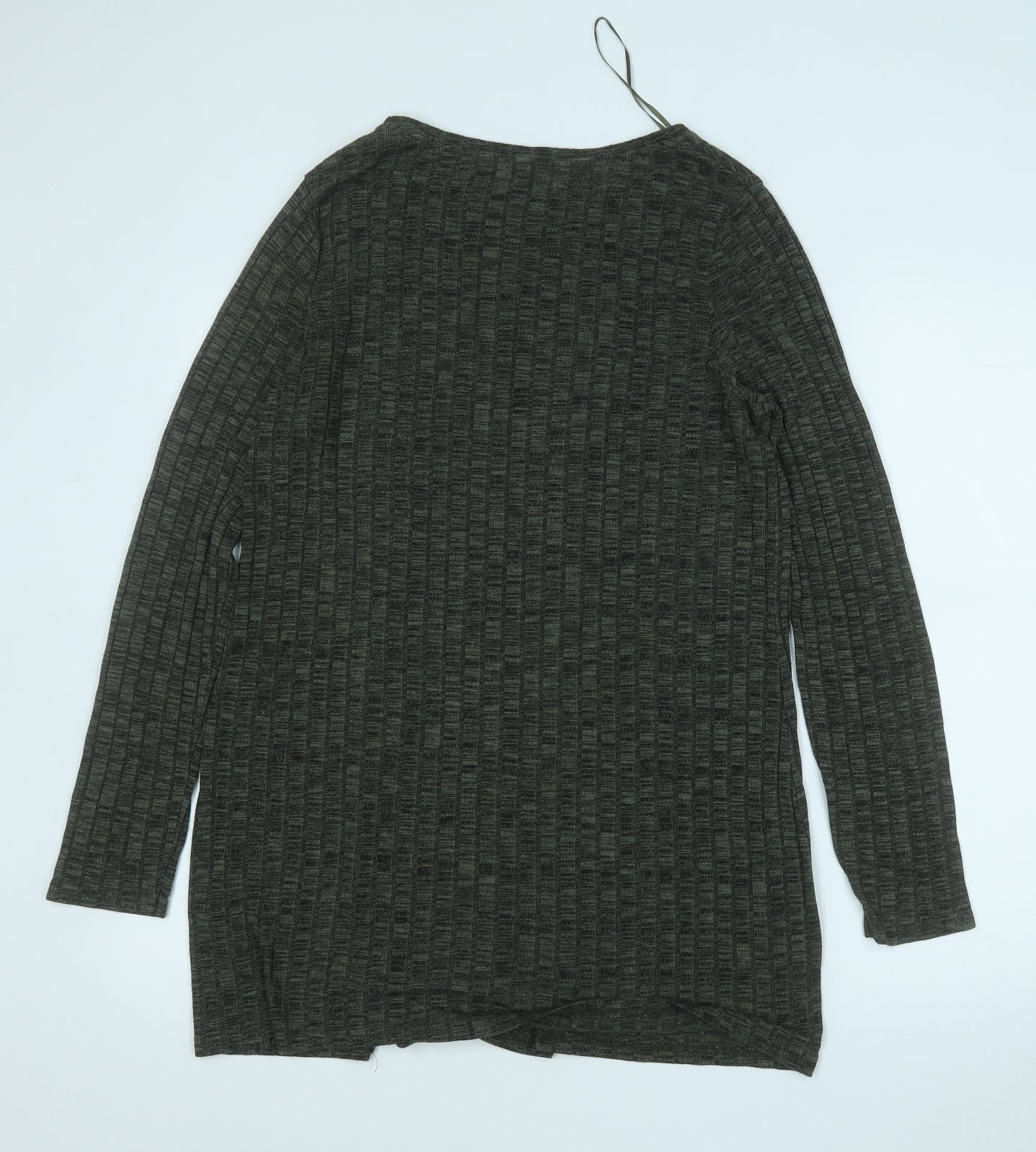 New Look Womens Green Round Neck  Viscose Pullover Jumper Size 14