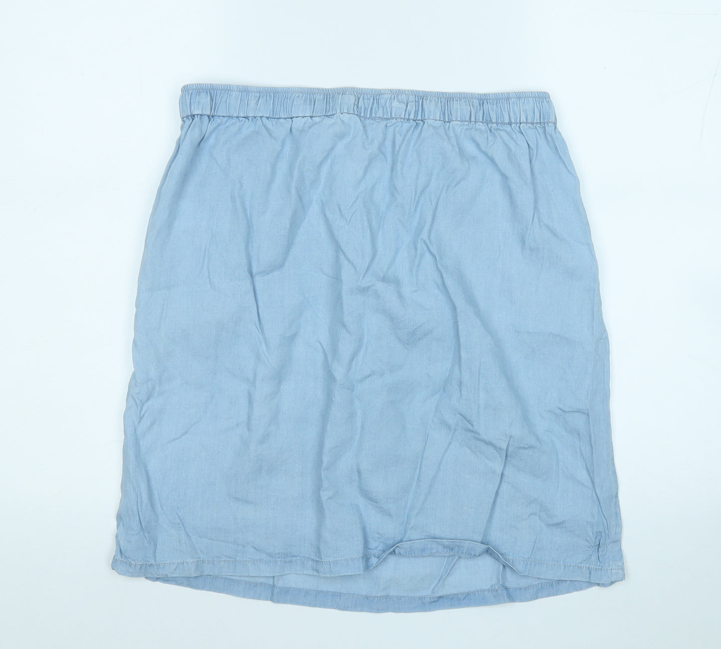 Soyaconcept Womens Blue  Lyocell A-Line Skirt Size L