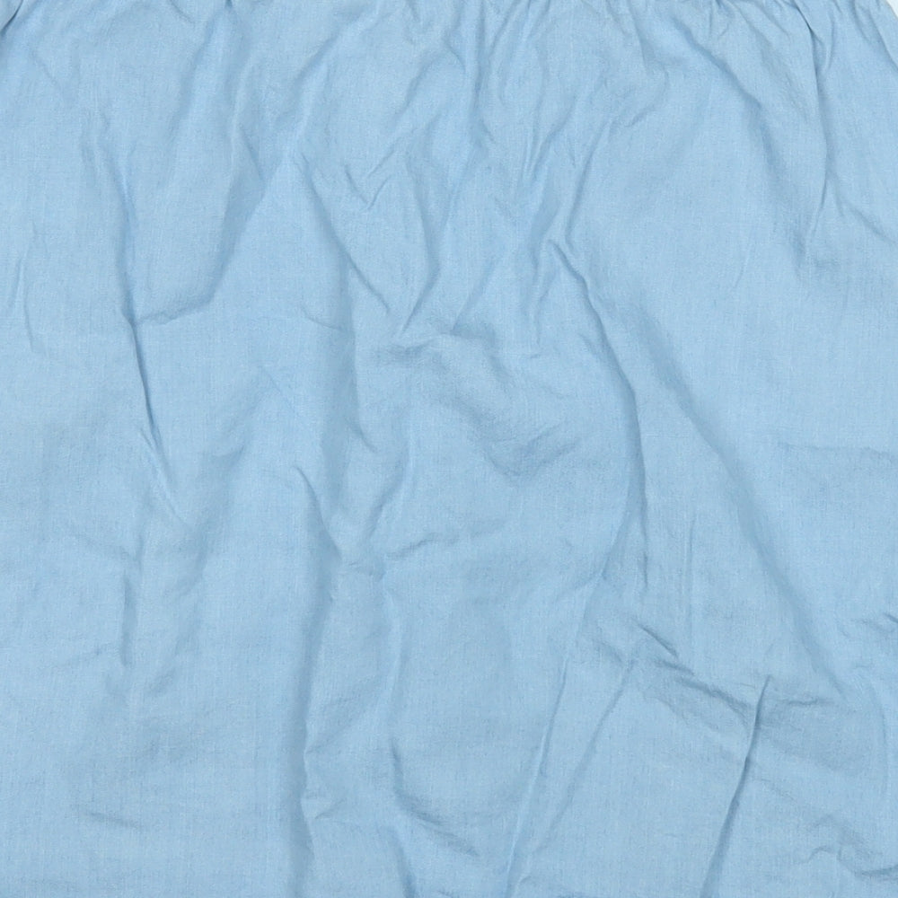 Soyaconcept Womens Blue  Lyocell A-Line Skirt Size L