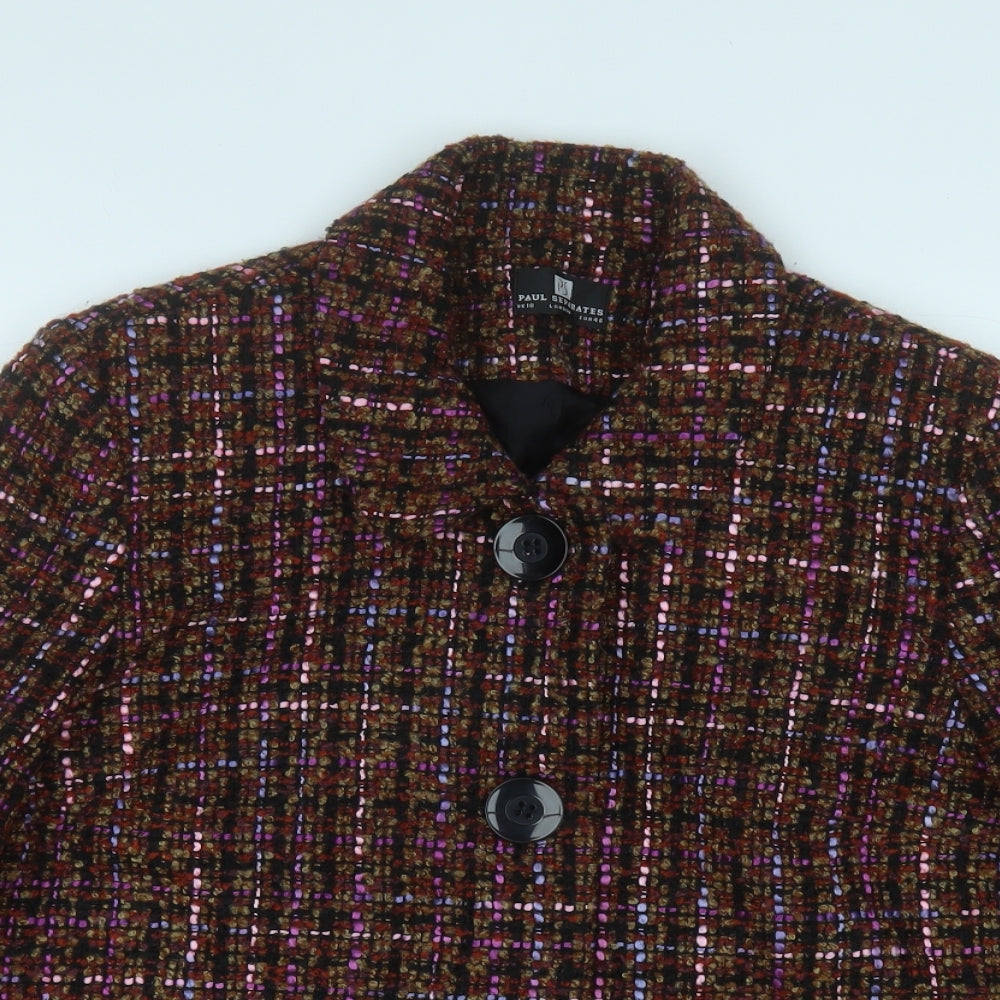 Paul Separates Womens Multicoloured Geometric  Jacket Blazer Size 18