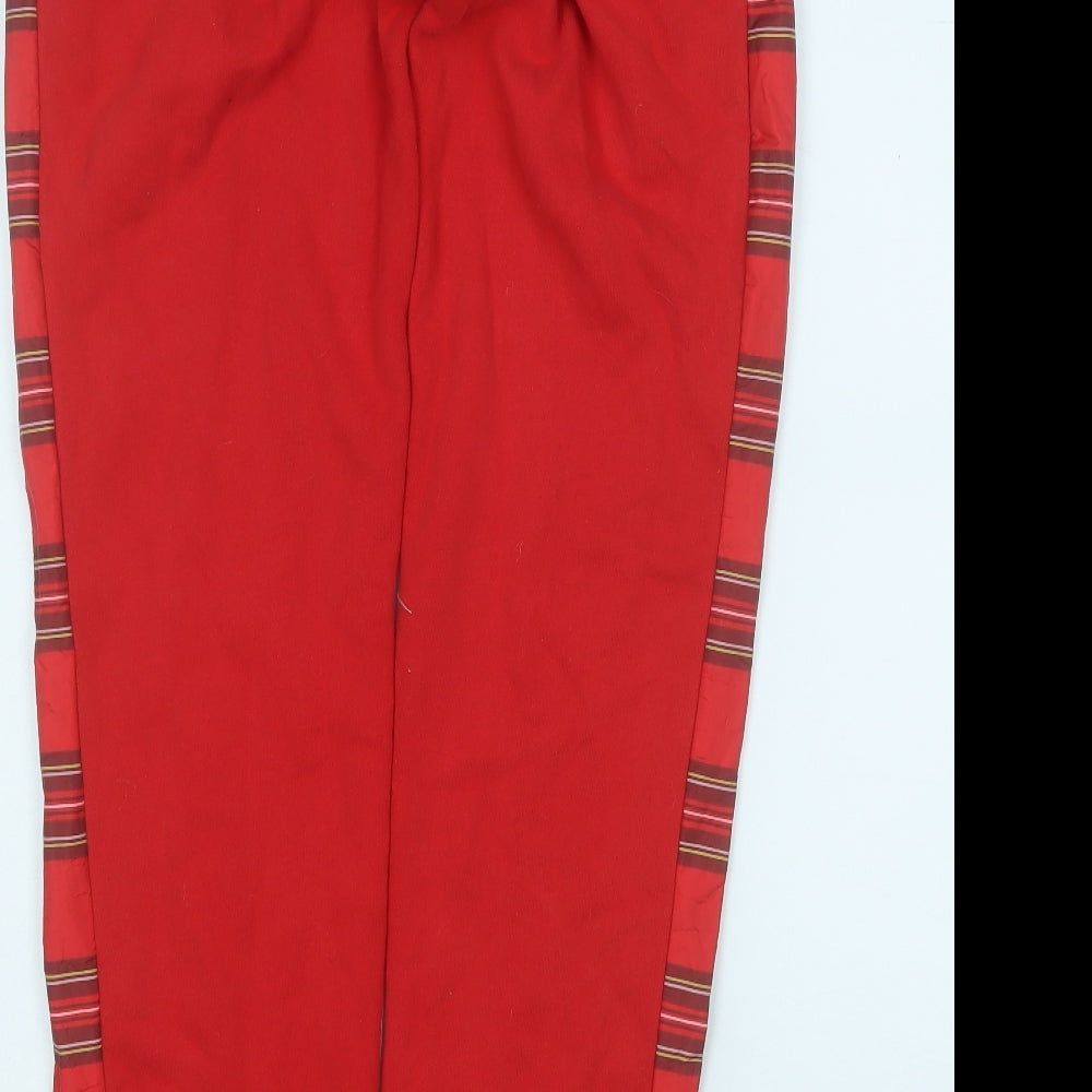 ellesse Womens Red  Cotton Jegging Trousers Size 10 L29 in Regular