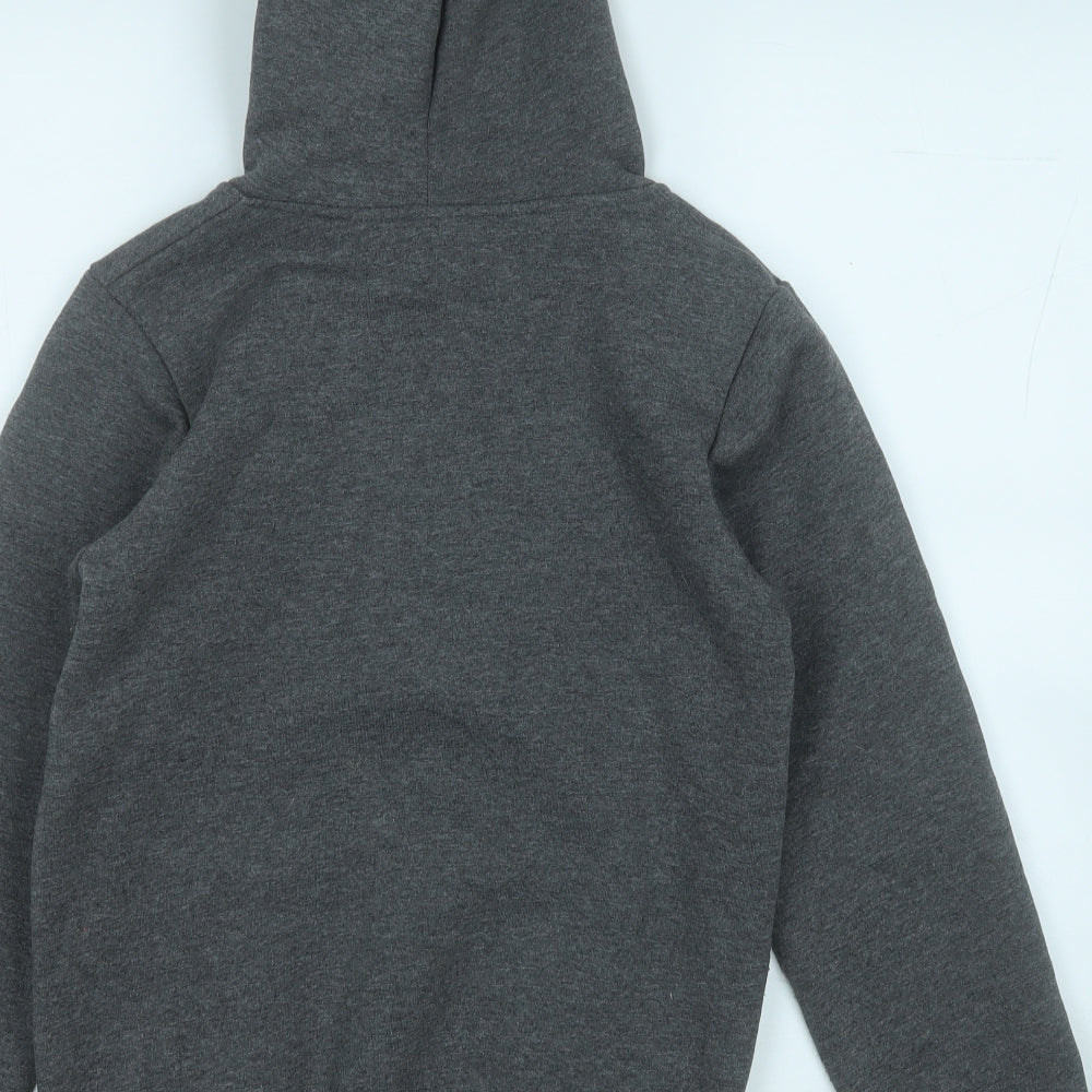 adidas Womens Grey  Cotton Pullover Hoodie Size S