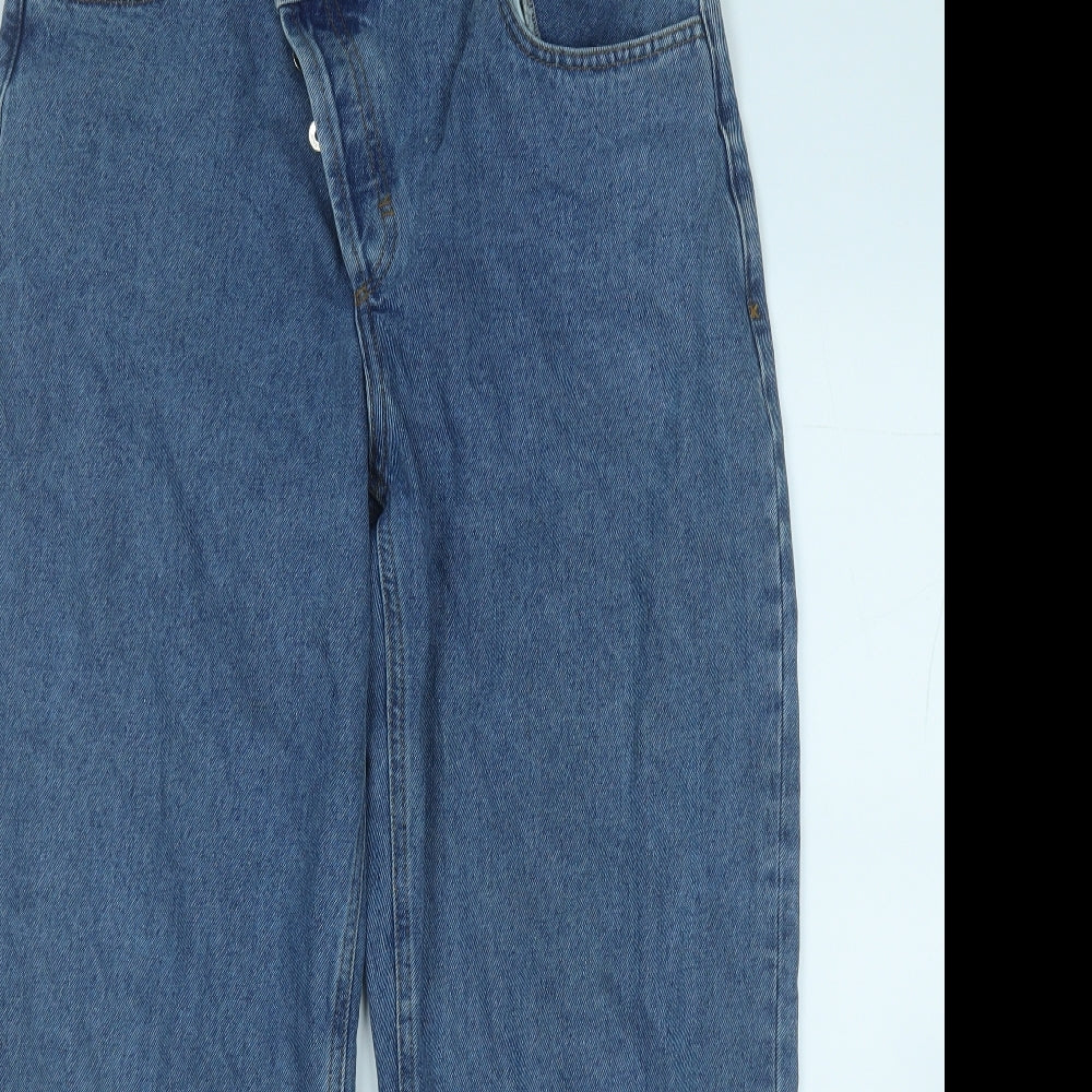 COLLUSION Mens Blue  Cotton Straight Jeans Size 30 in L30 in Regular