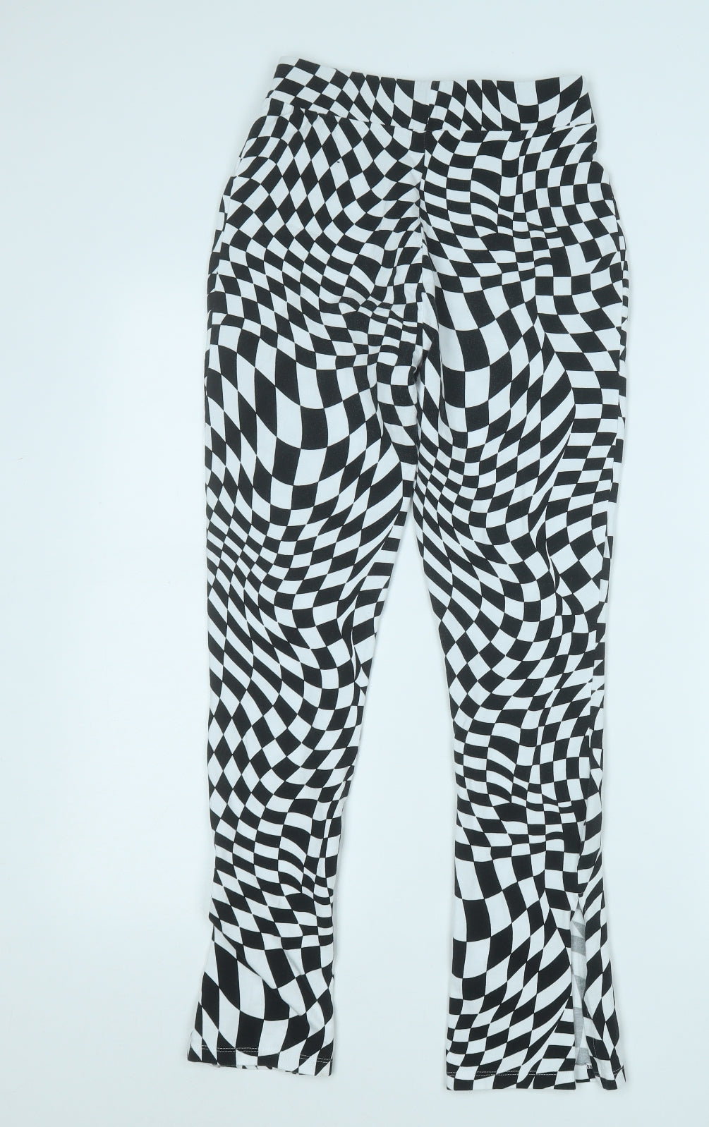 New Look Girls White Check Cotton Jegging Trousers Size 12-13 Years  Regular