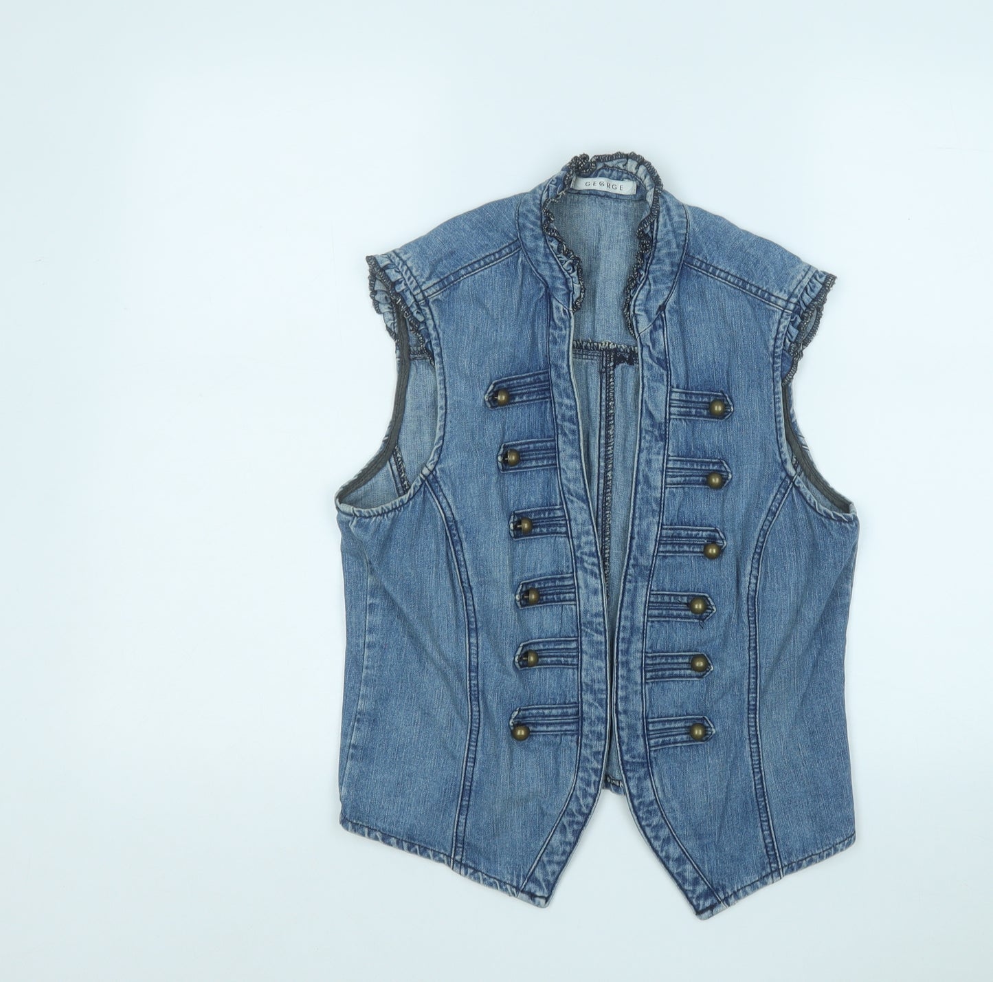 George Womens Blue   Gilet Jacket Size 14