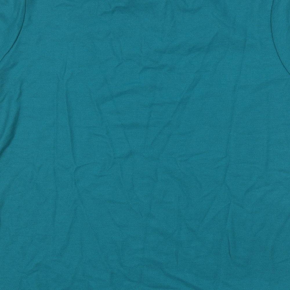 Slazenger Mens Blue  Polyester  Polo Size M Collared