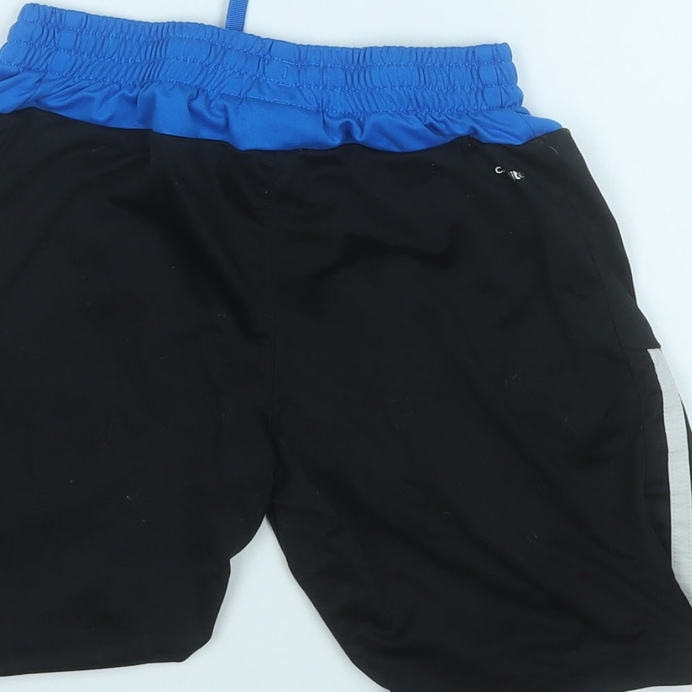 adidas Boys Black  Polyester Sweat Shorts Size 9-10 Years  Regular
