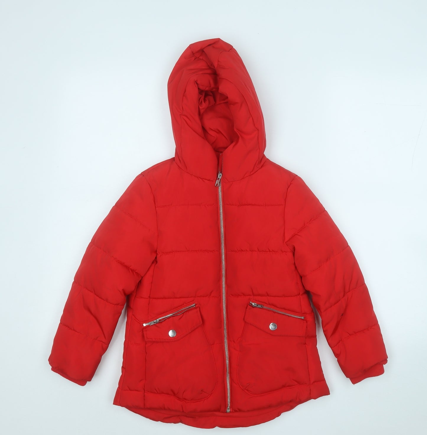 Matalan Girls Red   Pea Coat Coat Size 11 Years