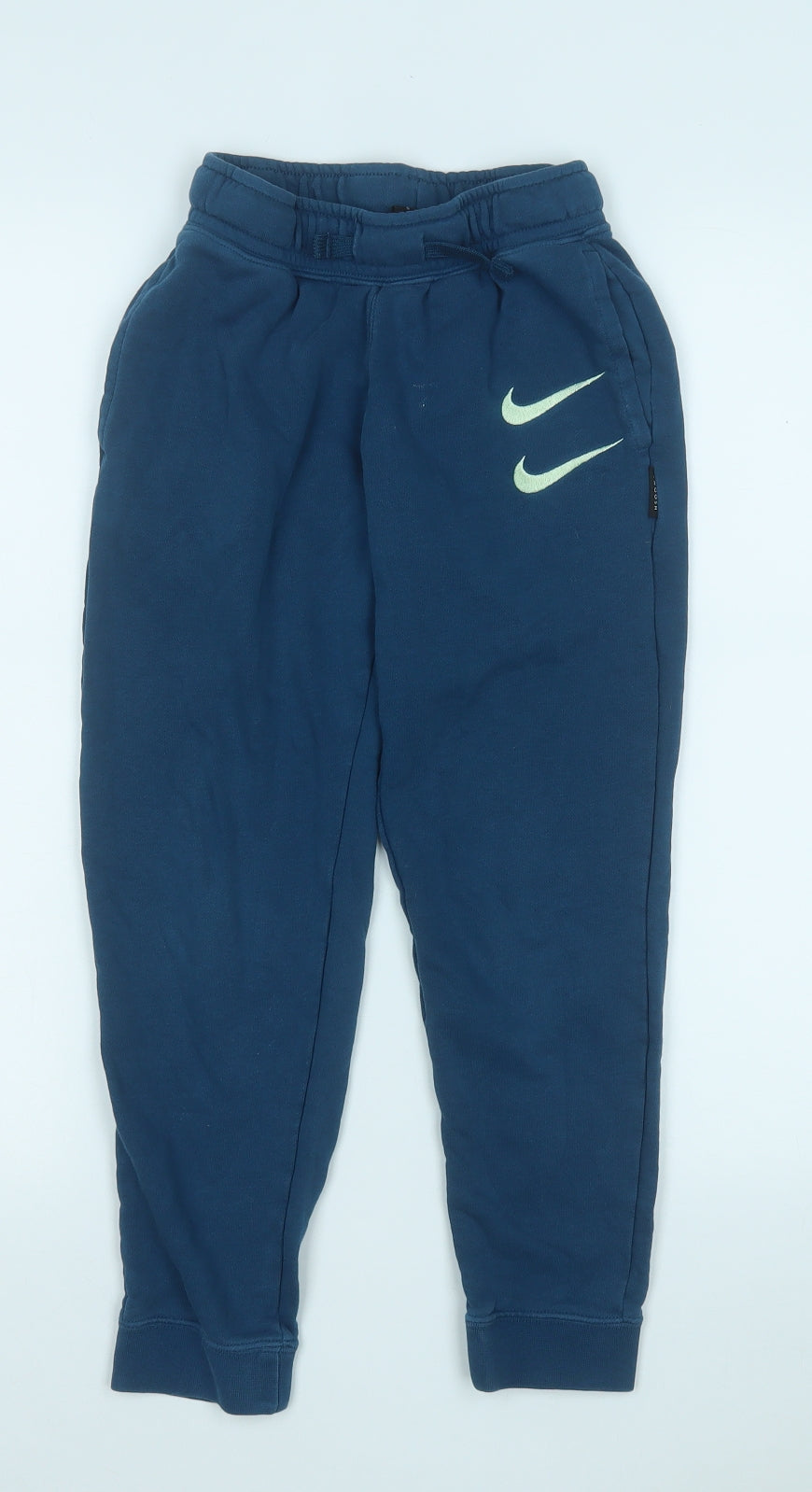 Nike Boys Blue  Cotton Jogger Trousers Size S  Regular